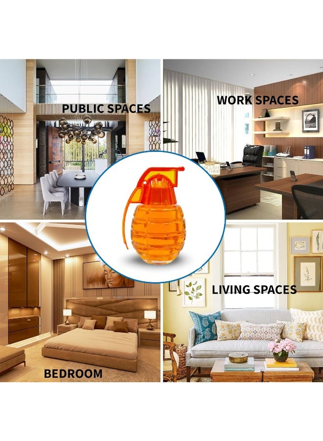 NG Grenade-Style Gel Air Freshener for Car, Home and Office, Long-Lasting Fresh Lemon Fragrance, Leakproof All-Weather Performance, Compact Dashboard and Cup Holder Air Freshener, Odour Control for Living Spaces - 794-519 - Image 4